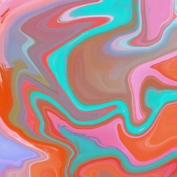 Liquid abstract background with oil painting streaks — Stock Photo, Image