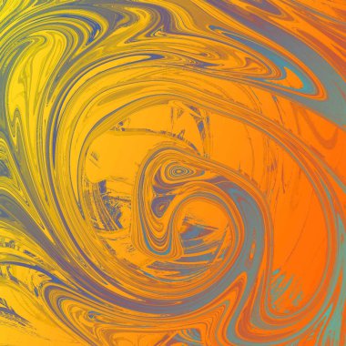 Yağlı boya çizgileri olan sıvı soyut arkaplan