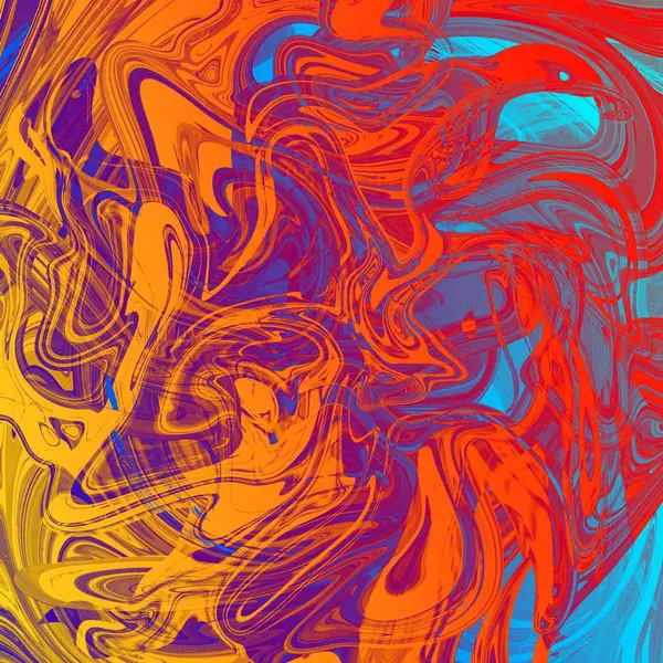 Liquid abstract background with oil painting streaks — Stock Photo, Image