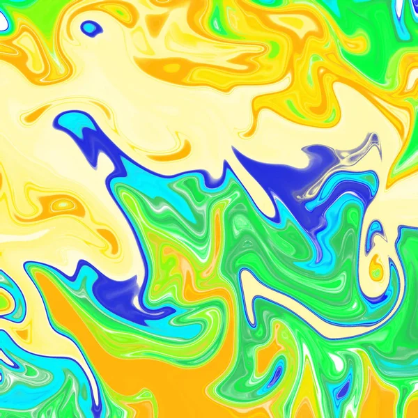 Liquid abstract background with oil painting streaks — Stock Photo, Image