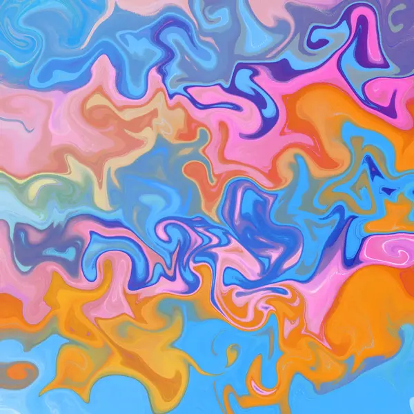 Liquido sfondo astratto con strisce pittura ad olio — Foto Stock