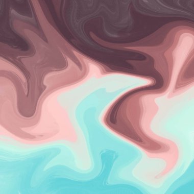 Yağlı boya çizgileri olan sıvı soyut arkaplan