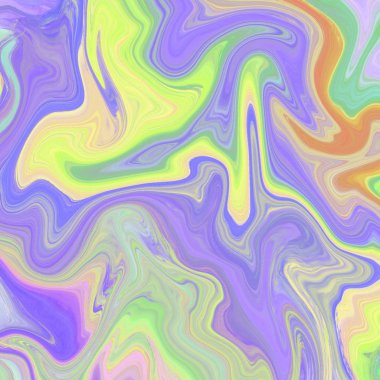 Yağlı boya çizgileri olan sıvı soyut arkaplan