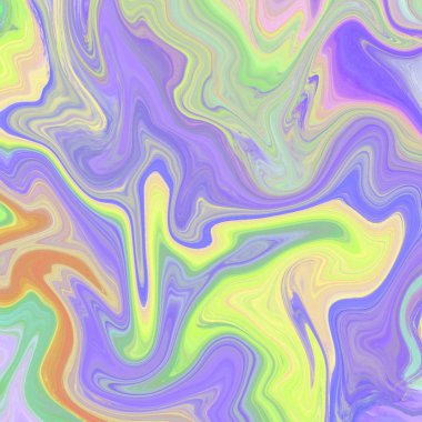 Yağlı boya çizgileri olan sıvı soyut arkaplan