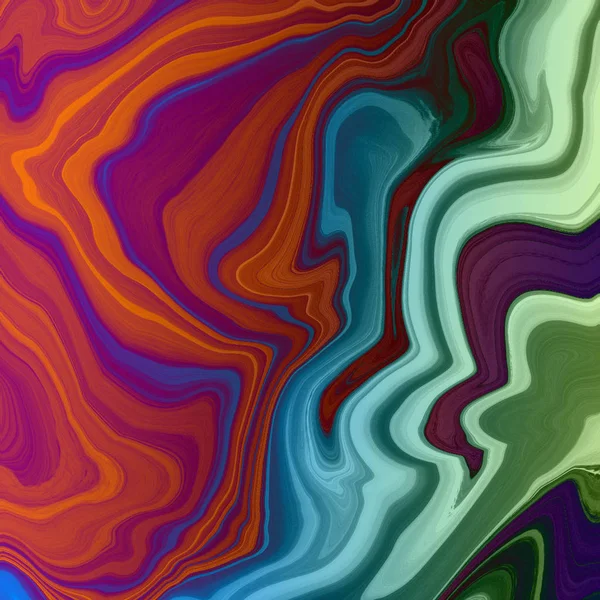 Liquid abstract background with oil painting streaks — Stock Photo, Image