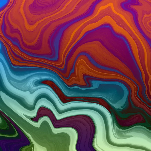 Liquid abstract background with oil painting streaks — Stock Photo, Image