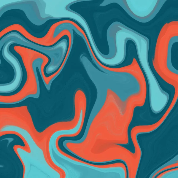 Yağlı boya çizgileri olan sıvı soyut arkaplan