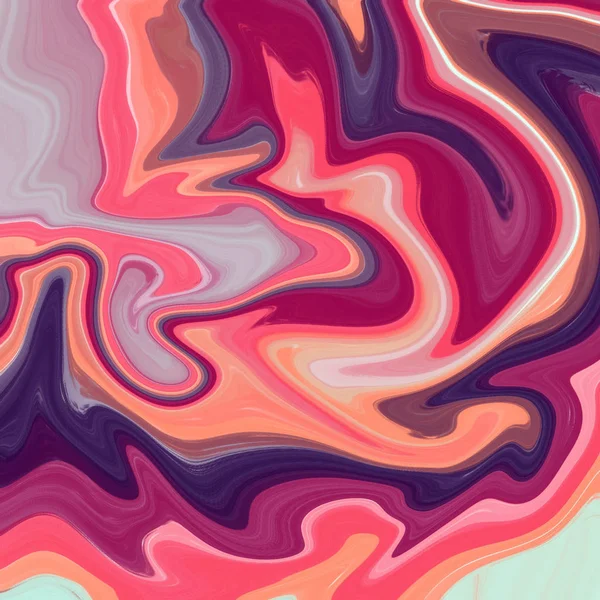 Liquid abstract background with oil painting streaks — Stock Photo, Image