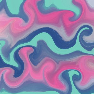 Yağlı boya çizgileri olan sıvı soyut arkaplan