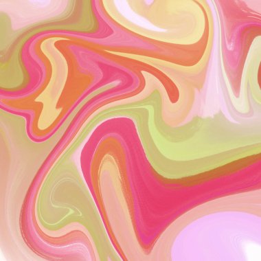 Yağlı boya çizgileri olan sıvı soyut arkaplan