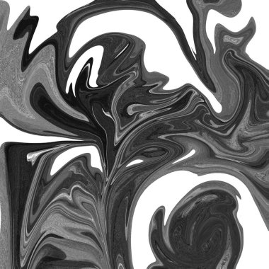 Yağlı boya çizgileri olan sıvı soyut arkaplan