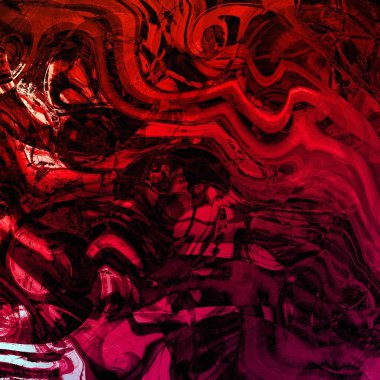 Yağlı boya çizgileri olan sıvı soyut arkaplan