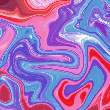 Yağlı boya çizgileri olan sıvı soyut arkaplan