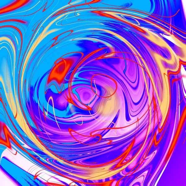 Жидкий Абстрактный Фон Полосами Масляной Живописи — стоковое фото