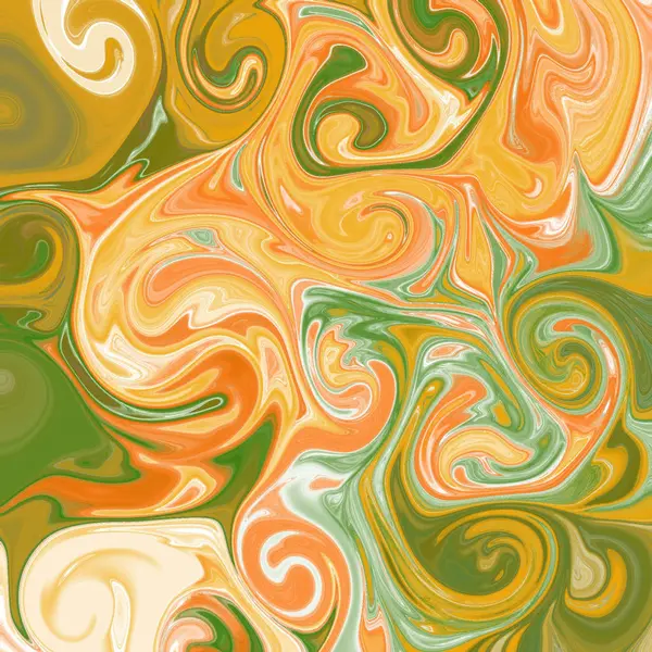 Liquid abstract background with oil painting streaks — Stock Photo, Image