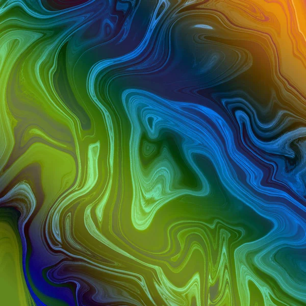 Liquid abstract background with oil painting streaks — Stock Photo, Image