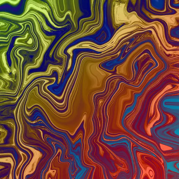 Fondo abstracto líquido con rayas de pintura al óleo —  Fotos de Stock