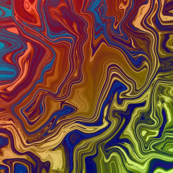 Fondo abstracto líquido con rayas de pintura al óleo — Foto de Stock