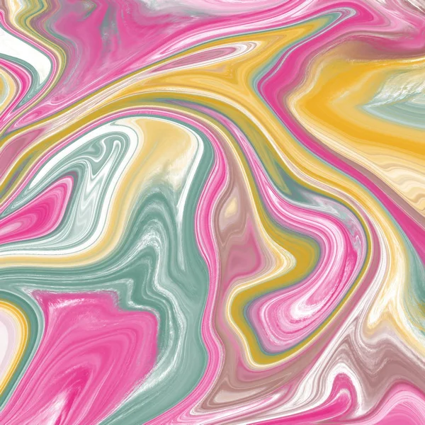 Liquid abstract background with oil painting streaks — Stock Photo, Image