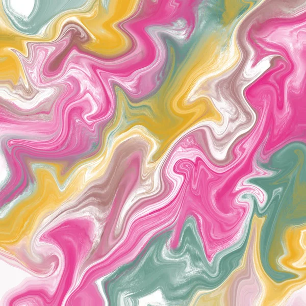 Liquid abstract background with oil painting streaks — Stock Photo, Image