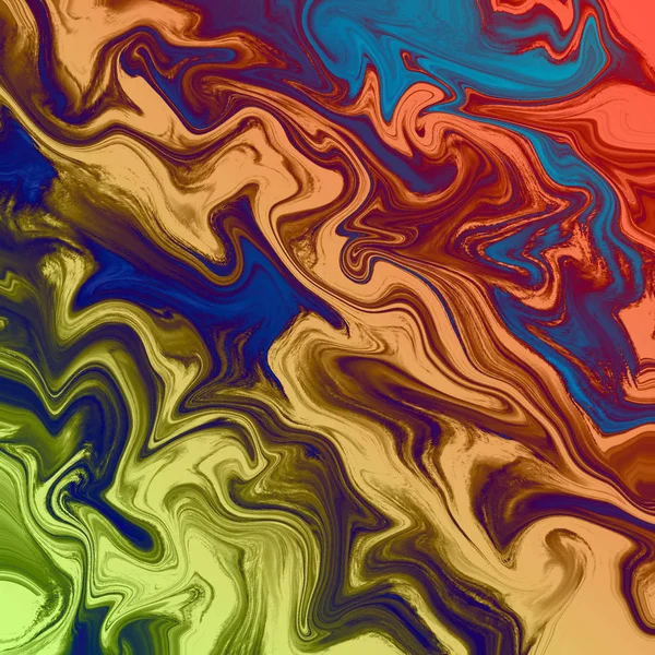 Fondo abstracto líquido con rayas de pintura al óleo —  Fotos de Stock