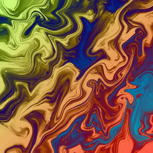 Fondo abstracto líquido con rayas de pintura al óleo —  Fotos de Stock