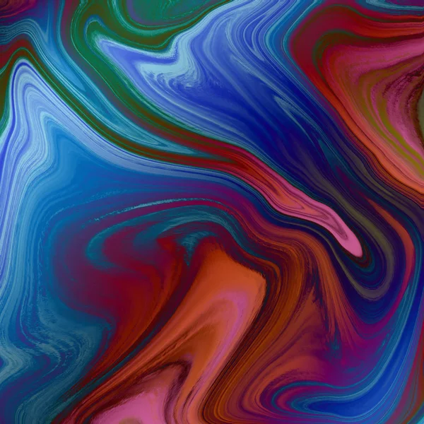 Liquid abstract background with oil painting streaks — Stock Photo, Image