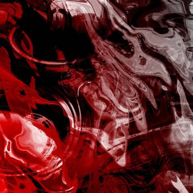 Yağlı boya çizgileri olan sıvı soyut arkaplan