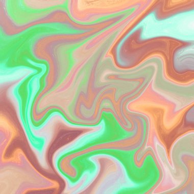 Yağlı boya çizgileri olan sıvı soyut arkaplan