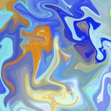 Yağlı boya çizgileri olan sıvı soyut arkaplan