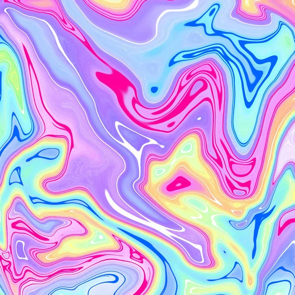 Liquid abstract background with oil painting streaks — Stock Photo, Image