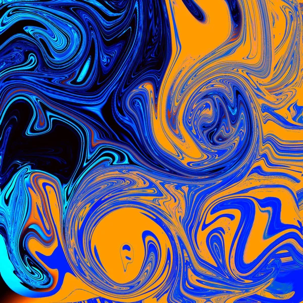 Liquid abstract background with oil painting streaks — Stock Photo, Image