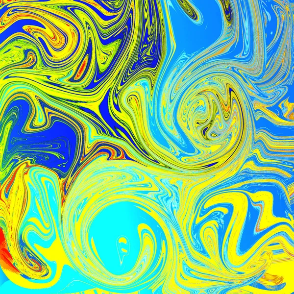 Liquid abstract background with oil painting streaks — Stock Photo, Image