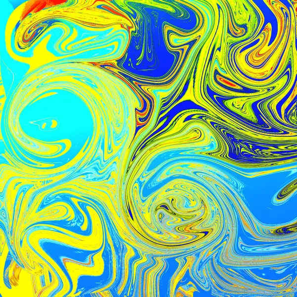 Liquid abstract background with oil painting streaks — Stock Photo, Image