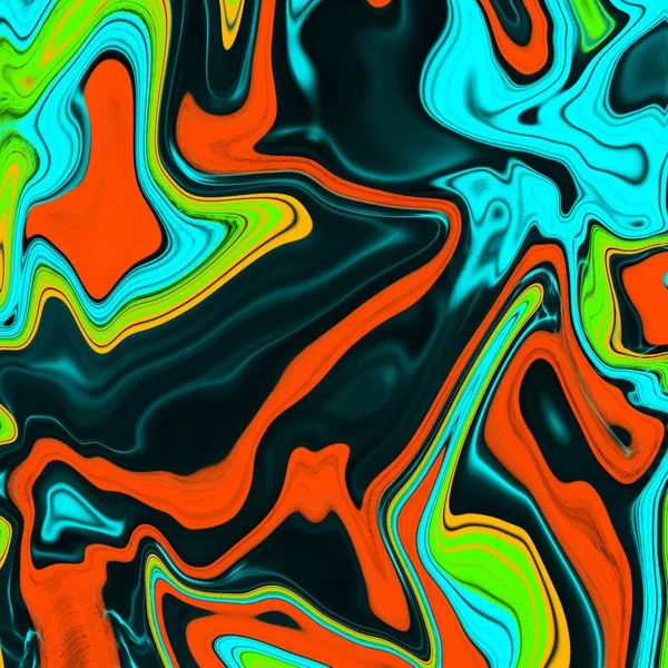 Fondo abstracto líquido con rayas de pintura al óleo — Foto de Stock