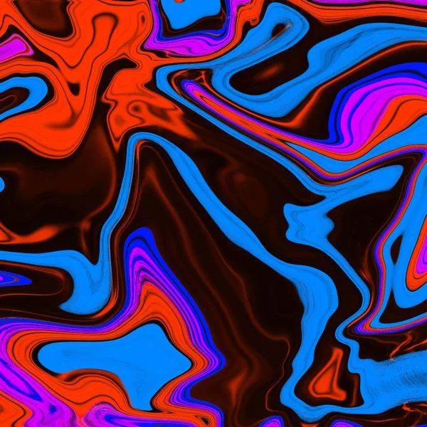 Liquid abstract background with oil painting streaks — Stock Photo, Image