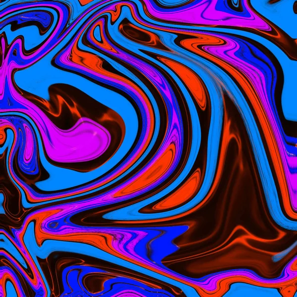 Fondo abstracto líquido con rayas de pintura al óleo — Foto de Stock