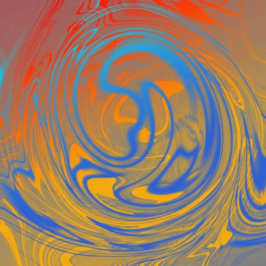 Yağlı boya çizgileri olan sıvı soyut arkaplan