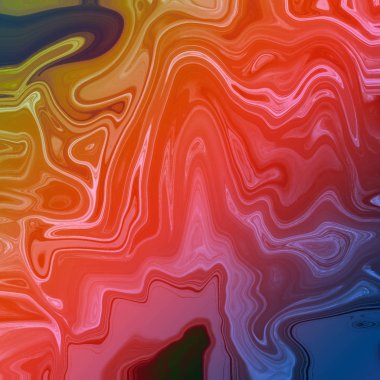 Yağlı boya çizgileri olan sıvı soyut arkaplan