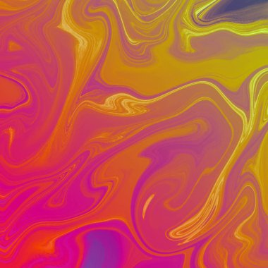 Yağlı boya çizgileri olan sıvı soyut arkaplan