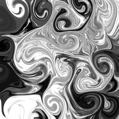 Yağlı boya çizgileri olan sıvı soyut arkaplan