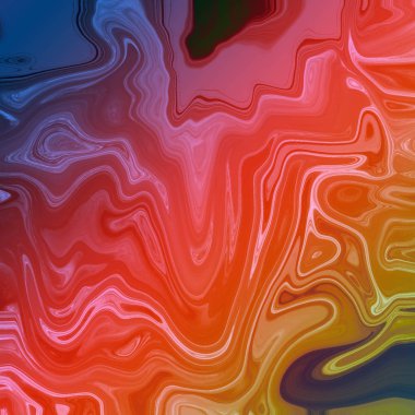 Yağlı boya çizgileri olan sıvı soyut arkaplan