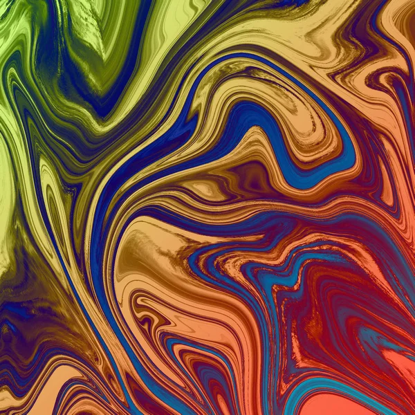 Liquid abstract background with oil painting streaks — Stock Photo, Image