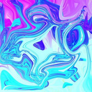 Yağlı boya çizgileri olan sıvı soyut arkaplan