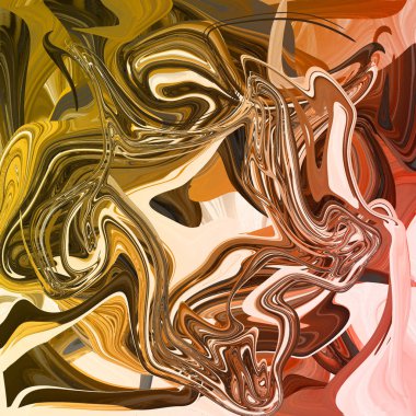 Yağlı boya çizgileri olan sıvı soyut arkaplan