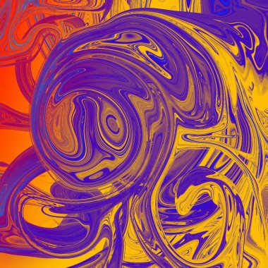 Yağlı boya çizgileri olan sıvı soyut arkaplan