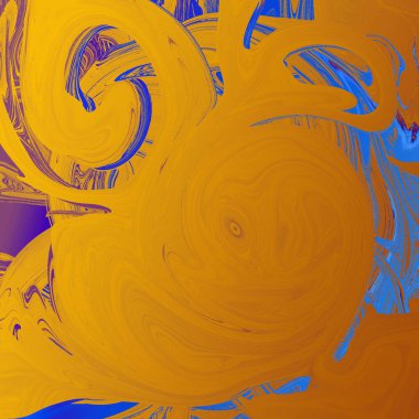 Yağlı boya çizgileri olan sıvı soyut arkaplan