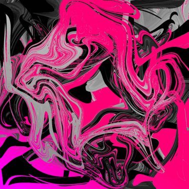 Yağlı boya çizgileri olan sıvı soyut arkaplan