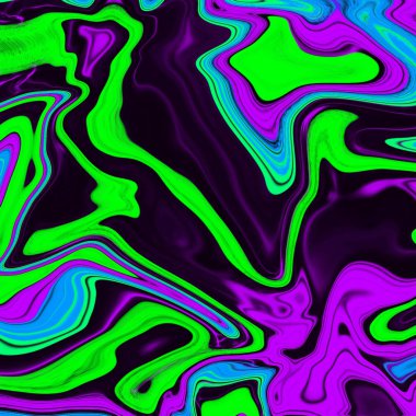 Yağlı boya çizgileri olan sıvı soyut arkaplan