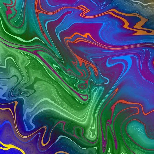 Yağlı boya çizgileri olan sıvı soyut arkaplan